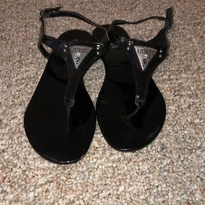 Black Guess Sandals
